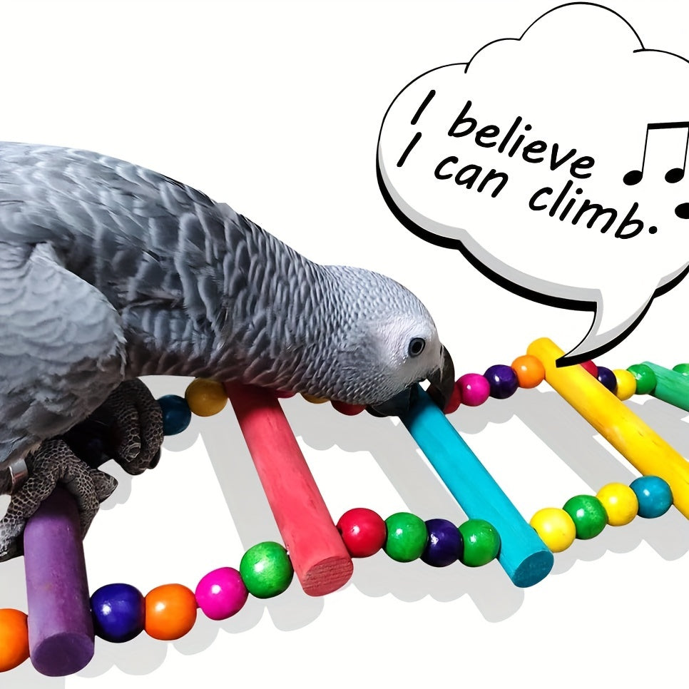 Colorful Parrot Swing Bridge Climbing Ladder