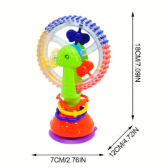 Baby Puzzle Rotating Ferris Wheel Butterfly Suction Cup Toy