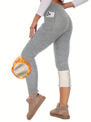Warm Yoga Pants High Stretch Fleece Lined Leggings Women's Activewear