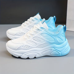 Women's Mesh Sneakers Lace Up Platform Shoes Comfortable