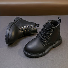 Girls Solid Ankle Boots with Zipper Lightweight Non Slip Boots