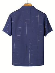 Men's Casual Button Up Shirt Short Sleeve Summer Top