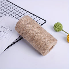 100m 2mm Jute Rope Twine DIY Craft Decoration Packaging Bundle Bottle Jar Wrappi