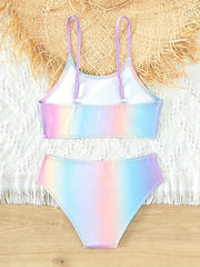 Girl's 2pcs Gradient Bikini Set Swimsuit for Summer Beach