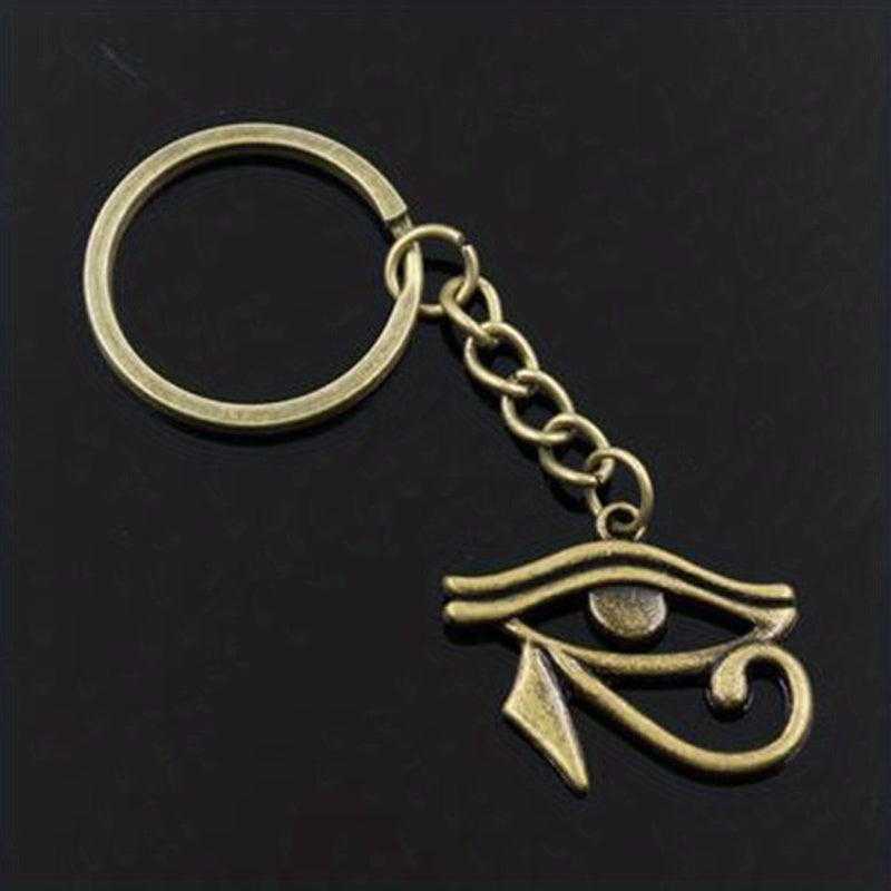Vintage Egypt Eye Of Horus Keychain Men Gothic Pendant Key Chains