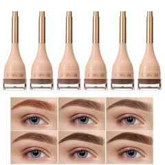 6 Colors Waterproof Eyebrow Pomade Tinted Cream With Brush