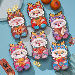 6pcs Year Of The Dragon Red Envelopes Spring Lucky Money Packets
