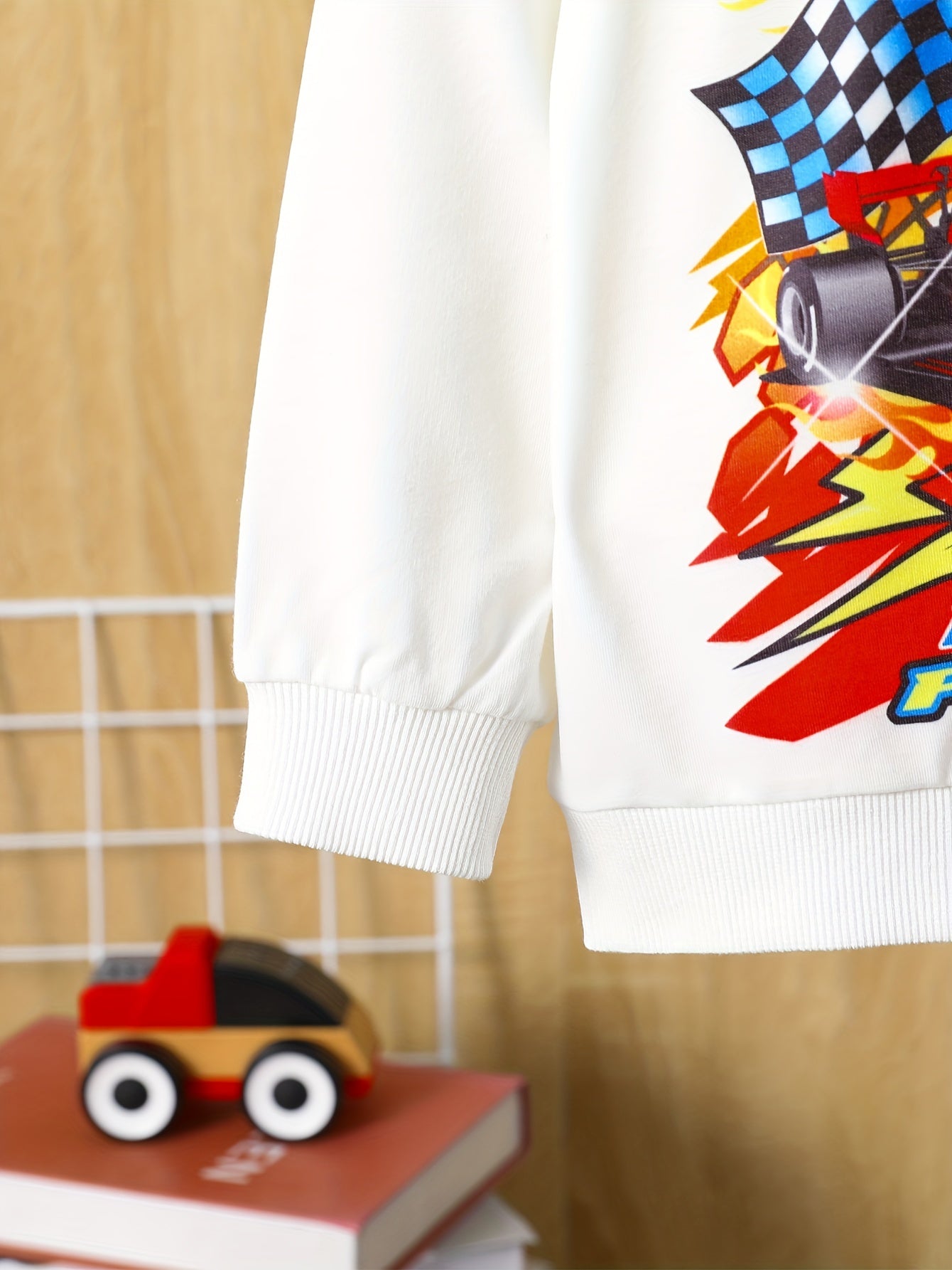 Boy's Anime Pattern Outfit 2pcs Set MONSTER TRUCK Kid's Clothes