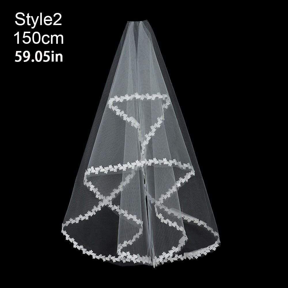 Bridal Veil Tulle Bachelorette Party Lace Wedding Veil With Comb
