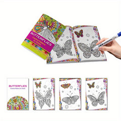 Animal Designs Coloring Book 32 Sheets - Relaxing Art Supplies for Stress Relief