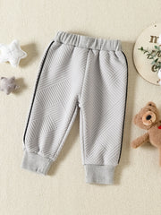 2pcs Kids Bear Embroidered Sweater Set