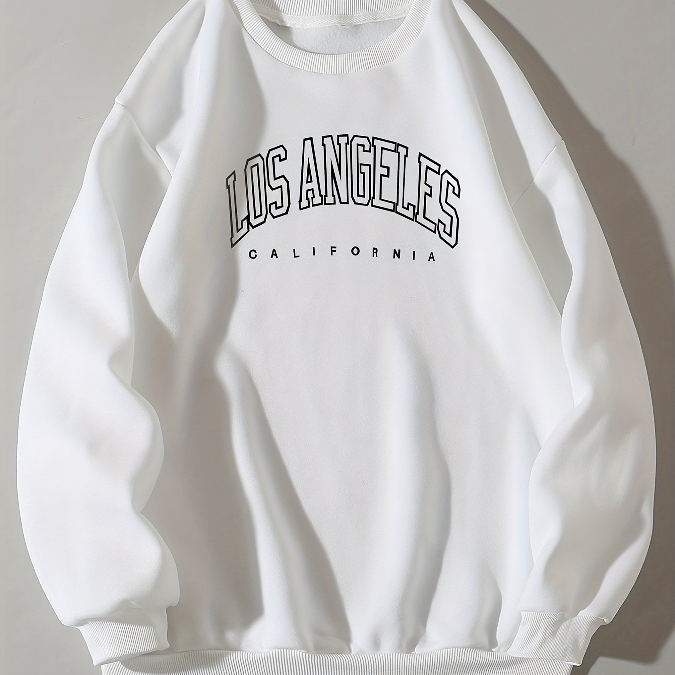 Letter Print Crew Neck Sweatshirt Casual Long Sleeve Sweatshirt