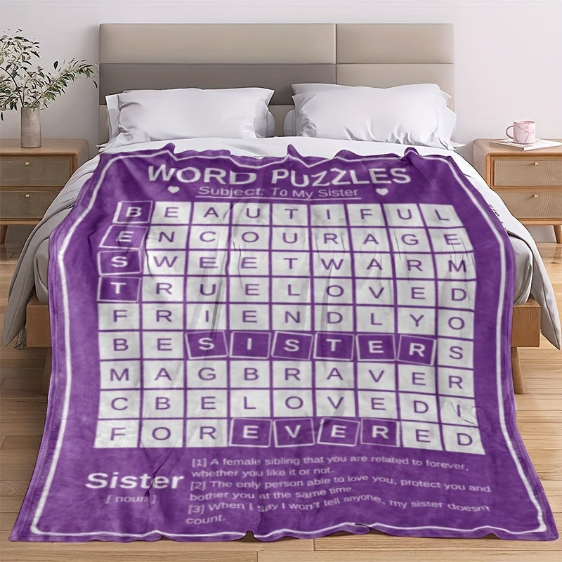Digital Printed Flannel Blanket Soft Lightweight Warm for Sofa Bed Office Nap