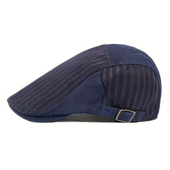 Breathable Mesh Newsboy Caps Summer Sun Protection Golf Hats Duckbill Visor