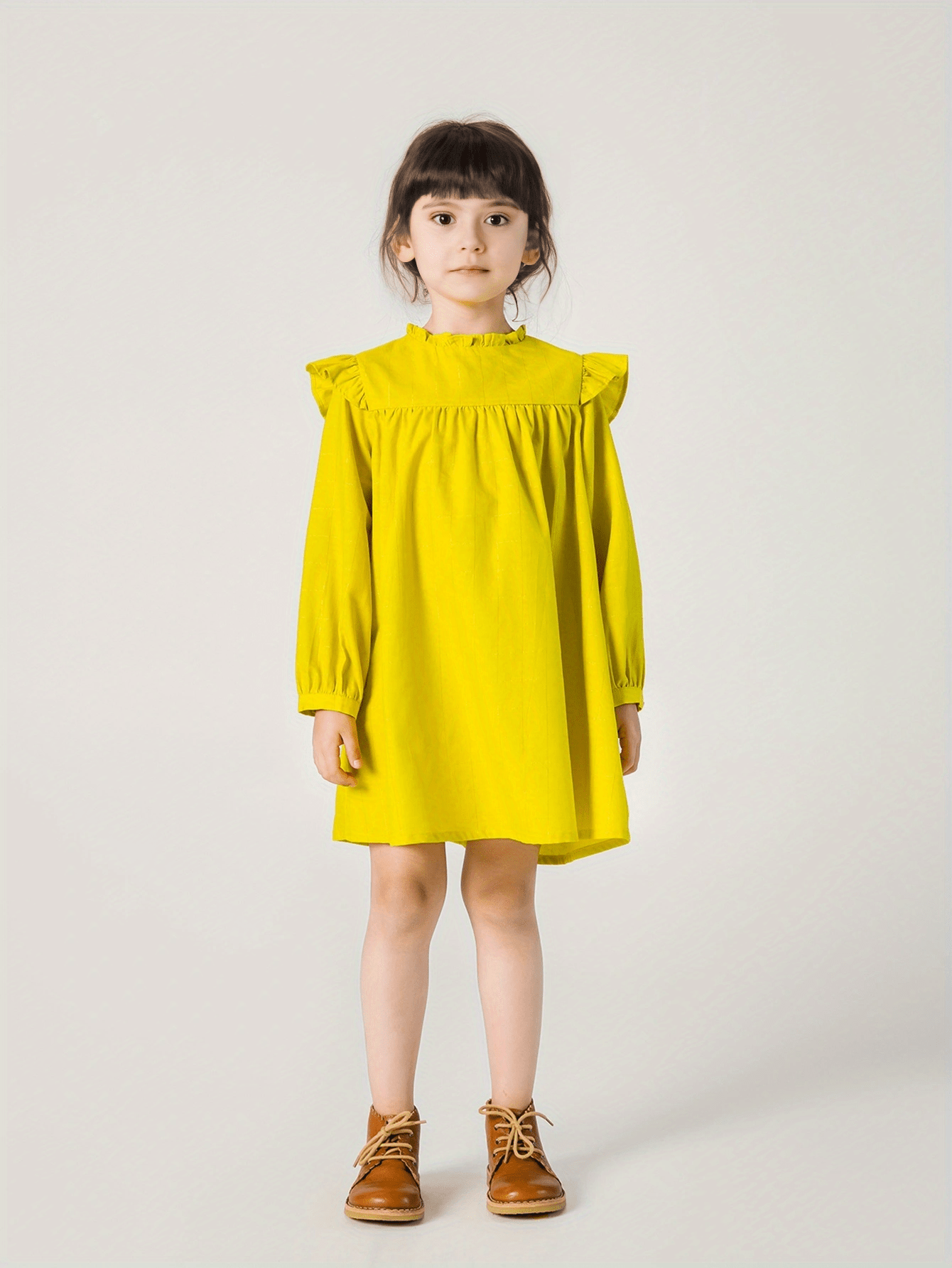 MARC&JANIE Toddler Girls Ruffles Frill Trim Neck Princess Dress