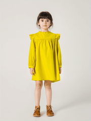 MARC&JANIE Toddler Girls Ruffles Frill Trim Neck Princess Dress
