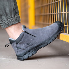 Men's High Top Steel Toe Work Safety Shoes