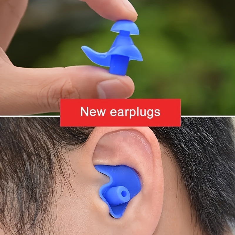 Reusable Silicone Ear Plugs for Swimming & Surfing with Storage Box