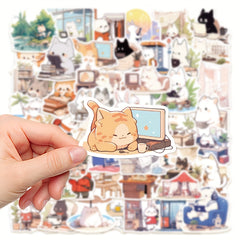 50pcs Small Animal's Stickers for Notebooks Laptops Journals Phones...