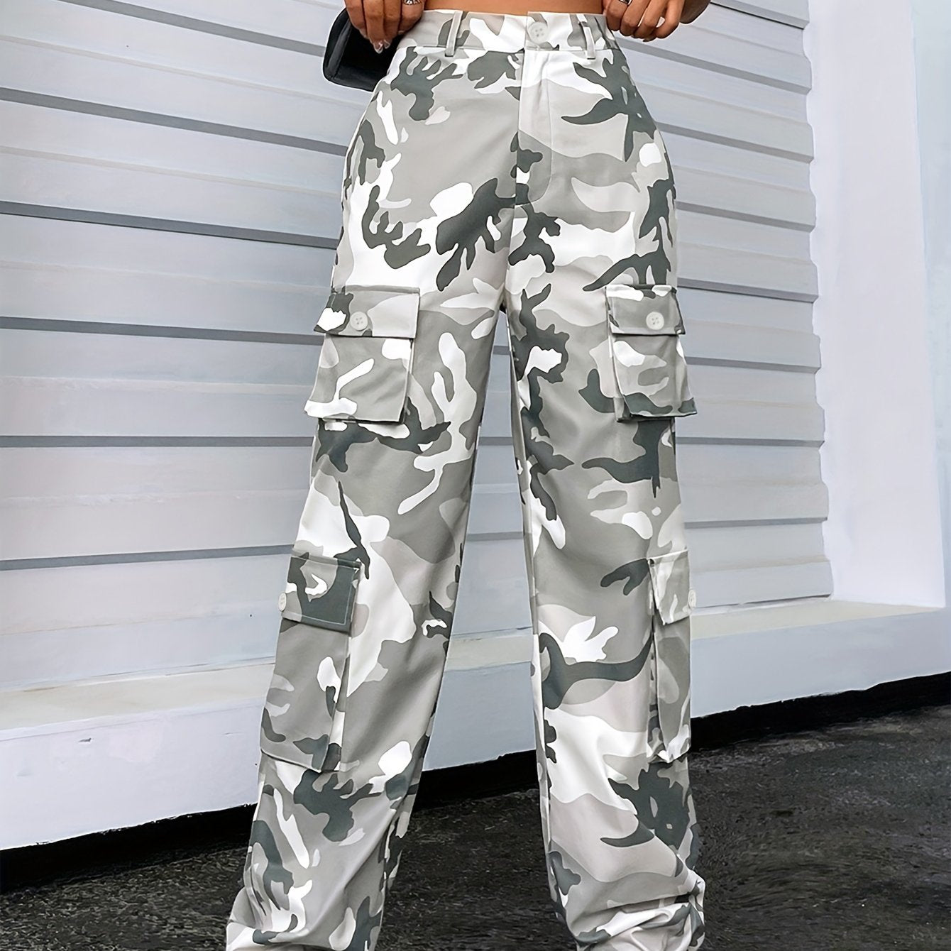Camo Cargo Pants Sports Jogger Pants Women's Activewear