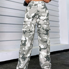 Camo Cargo Pants Sports Jogger Pants Women's Activewear
