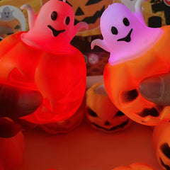 Halloween Pumpkin Ghost Pinch Funny Toy Luminous Prank Funny Decompressing Toy