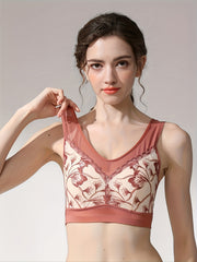 Lace Wireless Bra Push Up Comfy & Breathable Women's Lingerie