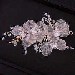 Floral Crystal Headband Girls Hair Accessories Birthday Wedding Headpiece