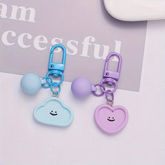 Heart Cloud Keychain Bag Purse Pendant for Women