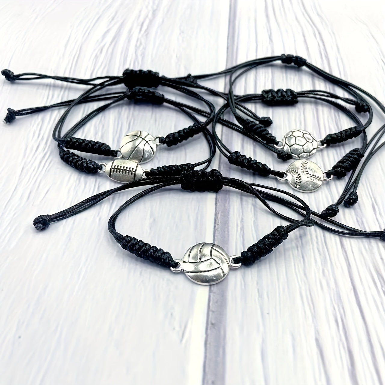 Alloy Sports Bracelets for Fans - Set of 5