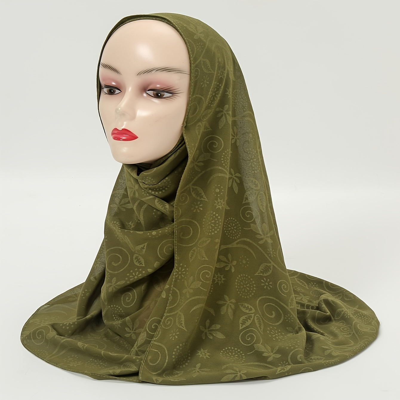 Embossed Soft Scarf Sunscreen Shawl for Women Girls