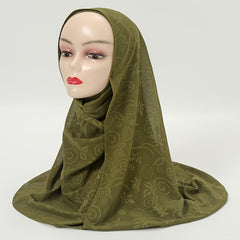 Embossed Soft Scarf Sunscreen Shawl for Women Girls