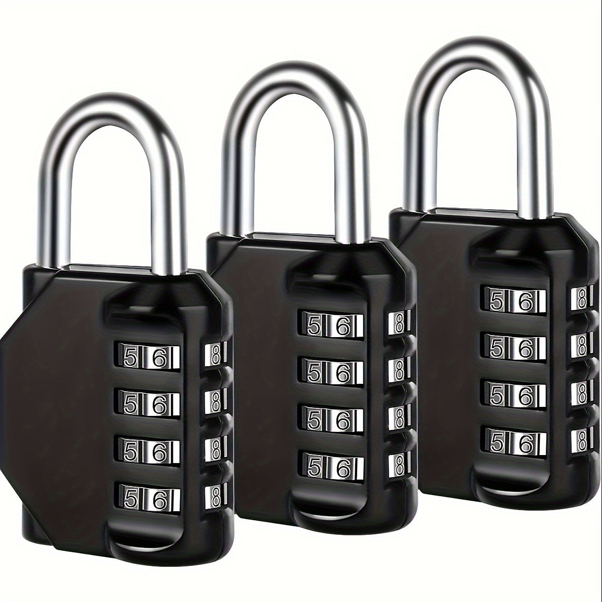 4 Digit Combination Lock for Gym Sports Locker Fence Toolbox