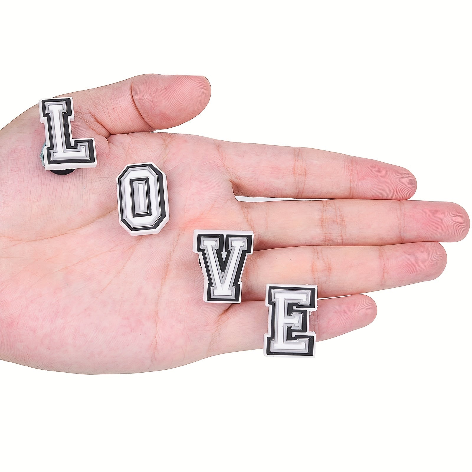 50Pcs Letters Numbers Sports Charms Clog Shoe Decoration Boys Kids Teens Adults
