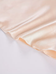 2pcs Solid Satin Slip Lounge Dresses Sleeveless Spaghetti Strap Home Dress