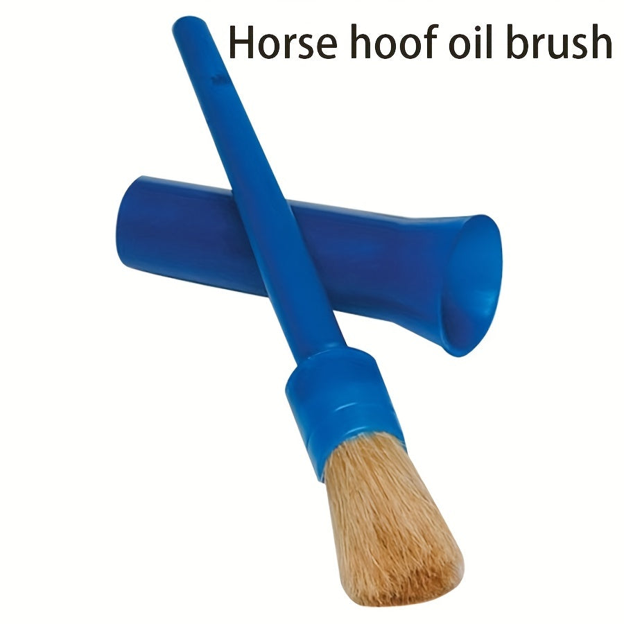 Horseshoe Brush With Pen Cover Pig Hair Hoof Brush With Cover