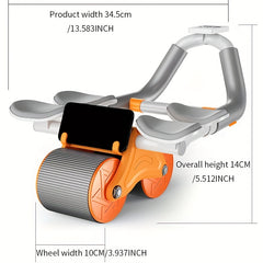Ab Exercise Wheel Auto Rebound Elbow Support Ab Roller
