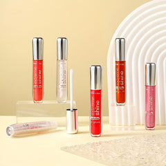 6 Colors Pearlescent Lip Honey Glaze Dewy Plumping Lip Glass