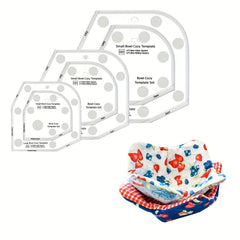 Quilting Rulers & Templates Set for Bowl Cozy DIY Crafts