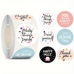 500pcs 38MM Thank You Sealing Stickers Self-Adhesive Labels