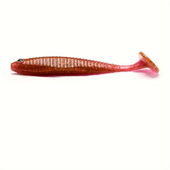 8pcs Paddle Tail Soft Lure Swimbait Fishing Accessories
