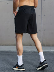 Quick Dry Active Shorts Men's Casual Drawstring Waist Shorts for Summer
