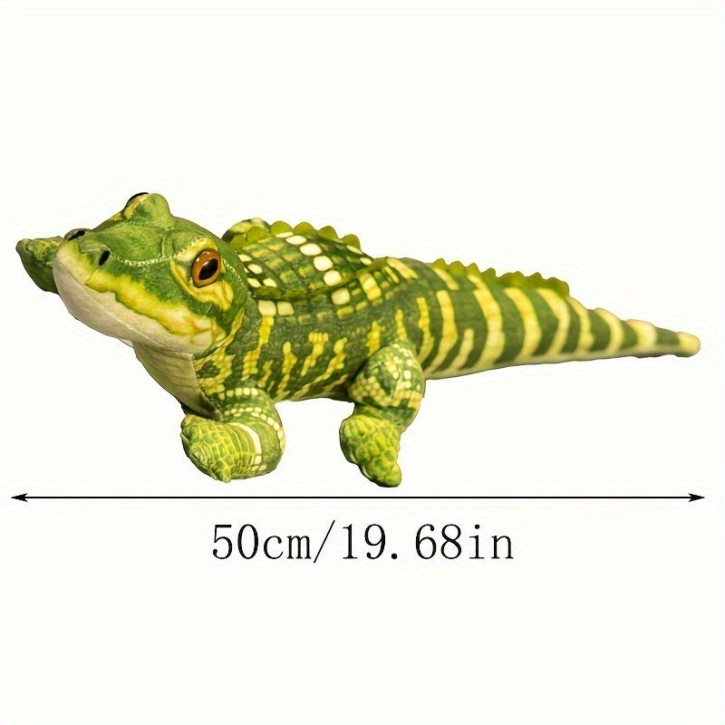 55in Crocodile Plush Toy Soft Stuffed Animal Doll for Halloween Easter C