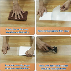 15pcs Non-Slip Stair Treads Adhesive Safety Tape for Kids, Elders, Pets