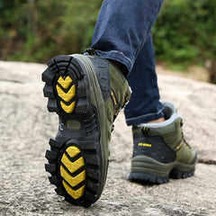 Men's Warm Anti-skid Snow Boots Thermal Hiking Shoes