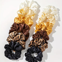 12pcs Leopard Print Scrunchie Hair Tie Y2K Hair Rope Accessory