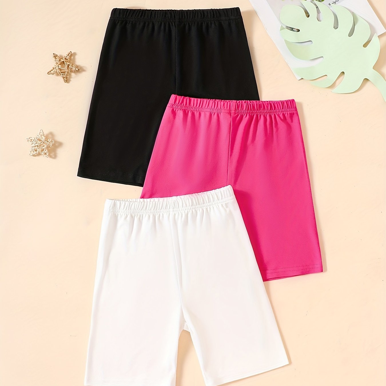 Girls Stretch Skinny Bike Shorts For Sports Leisure Summer