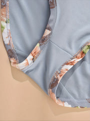 3 Pack Plus Size Panties Set - Floral Print - Medium Stretch Comfort