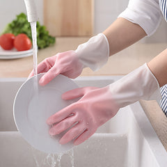 Reusable Kitchen Gloves for Dishwashing, Hand Protection for Cleaning