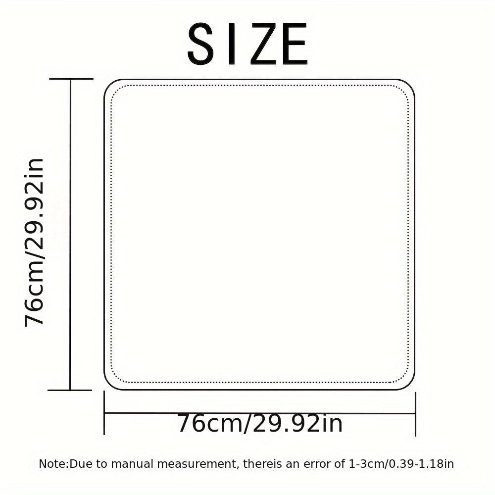 4pcs MIIYOUNG Blanket Square Printed Polyester Fiber Woven Mixed